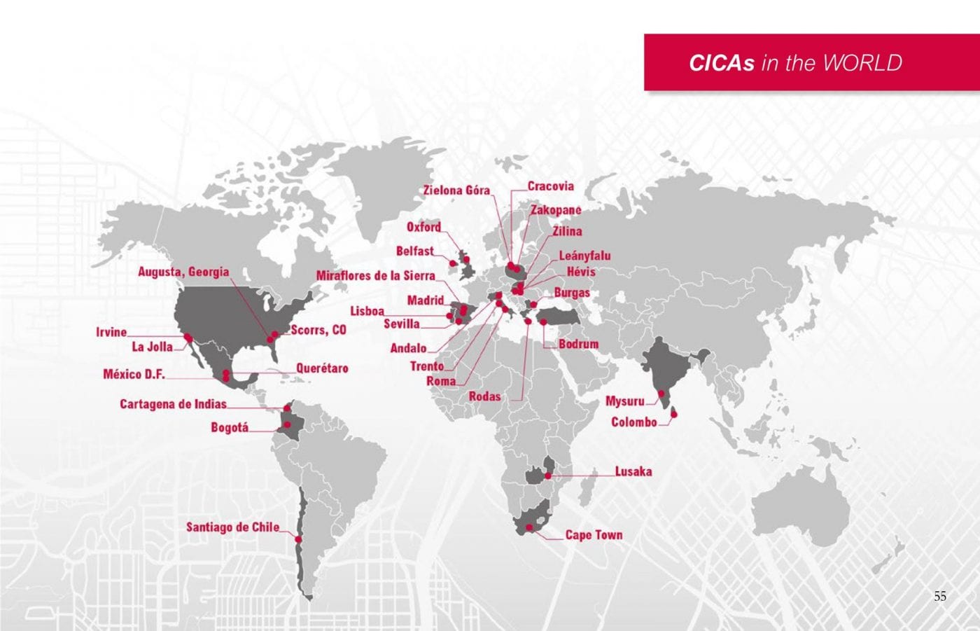 Nearly fifty CICAs in twenty countries